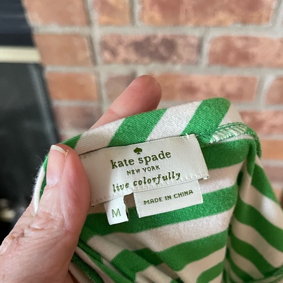 Kate Spade Green Striped Tank Top - Picture 5 of 5